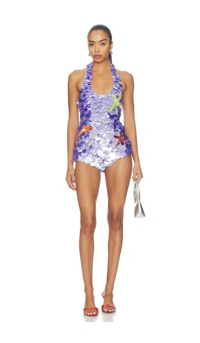 Retroféte Isabele Embroidered Romper