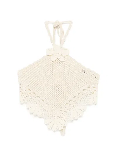 Retroféte Isaure Crochet Top In Neutral