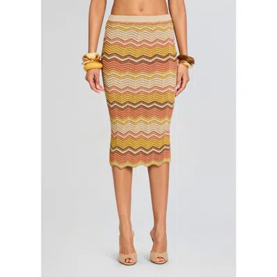 Retroféte Retrofête Ivey Crochet Skirt In Metallic Multi