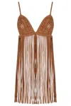 Retroféte Jacinta Suede Fringe Bra