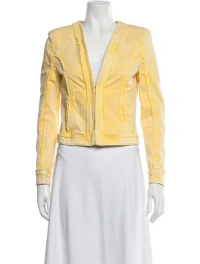 Pre-owned Retroféte Jacket In Yellow