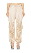 Retroféte Jenae Straight-leg Satin Pants In 裸色