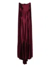 Retroféte Julia Cape Dress In Red