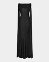 Retroféte Julia Open-back Mermaid Gown In Black