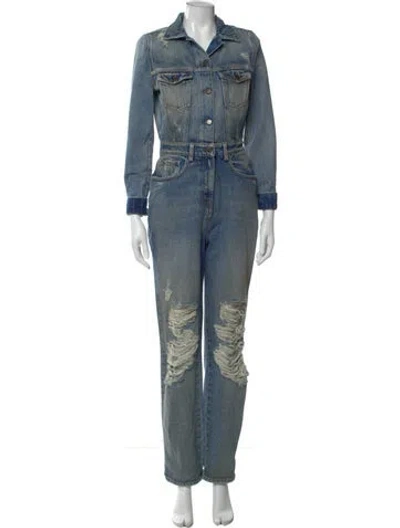 Pre-owned Retroféte Jumpsuit In Blue