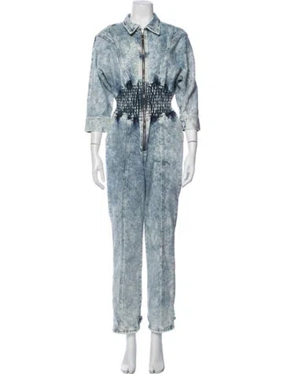 Pre-owned Retroféte Jumpsuit In Blue/white