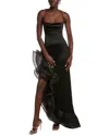 Retroféte Kaitlin Silk-blend Maxi Dress In Black