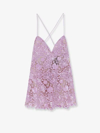 Retroféte Kamala Short Dress With All-over Sequin Detail In Pink