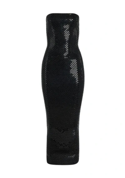 Retroféte Karrah Embellished Knit Dress In Black