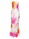 Retroféte Keaton Dress In Bianco Primavera