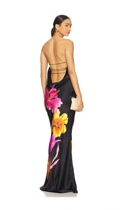 Retroféte Keaton Silk Dress In Nera Primavera