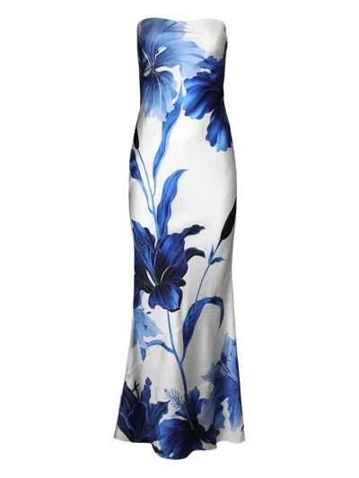 Retroféte Keaton Silk Dress In White