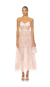 Retroféte Kendy Lace Dress Peche In Pink