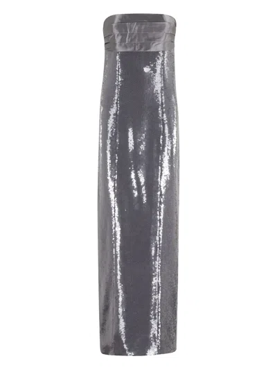 Retroféte Kenia Maxi Dress In Gray