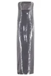 Retroféte Kenia Sequin Dress In Gray