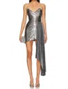 Retroféte Kenzie Dress In Grey In Multi