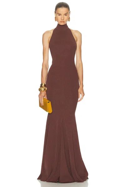 Retroféte Kimbra Knit Dress In Brown