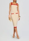 Retroféte Kins Dress In Mtlc Bone/geranium