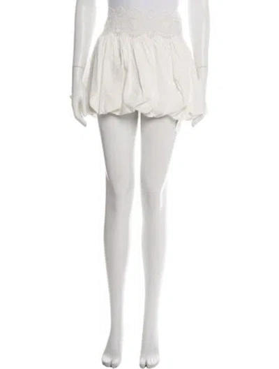 Pre-owned Retroféte Lace Pattern Mini Skirt In Neutrals