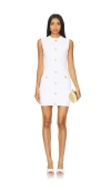 Retroféte Laurel Bandage Knit Sleeveless Mini Dress In White