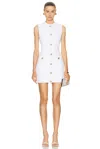 Retroféte Laurel Bandage Knit Sleeveless Mini Dress In Optic White
