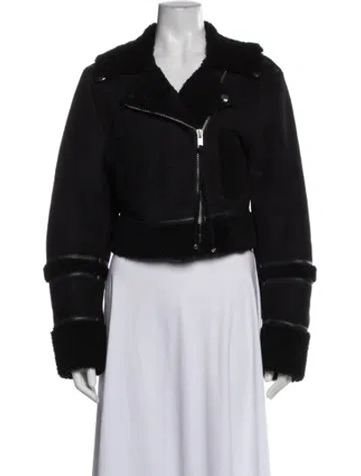 Pre-owned Retroféte Leather Biker Jacket In Black