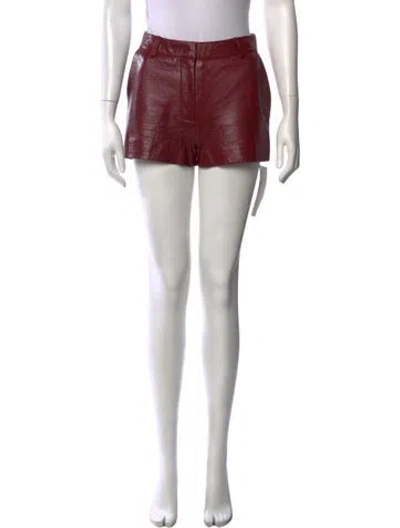 Pre-owned Retroféte Leather Mini Shorts In Multicolor