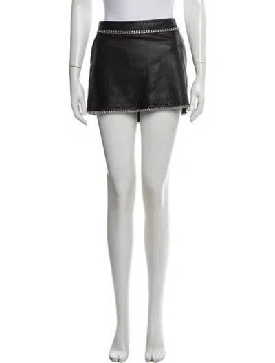 Pre-owned Retroféte Leather Mini Skirt In White