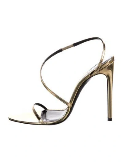 Pre-owned Retroféte Leather Slingback Sandals