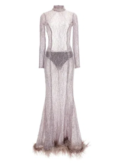 Retroféte Retrofete Lenora Sequin Long Dress In Pink
