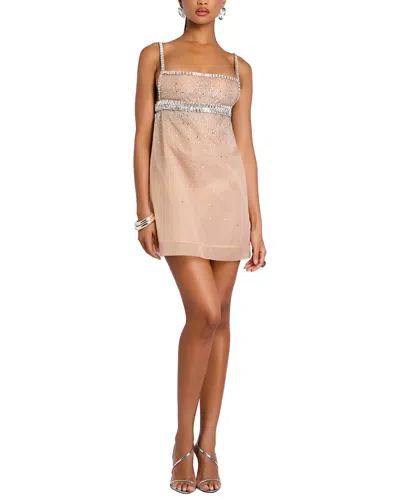 Retroféte Leora Embellished Dress In Brown