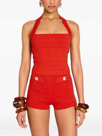 RETROFÉTE LESLIE HALTERNECK RIBBED TOP