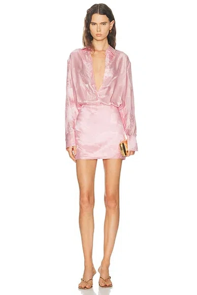 Retroféte Lettiss Dress In Pink