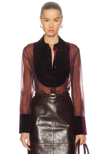 Retroféte Liana Blouse In Purple