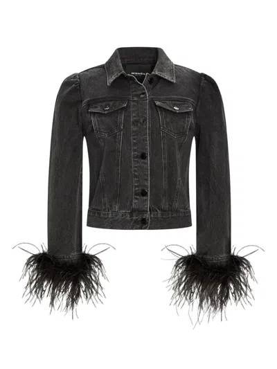 Retroféte Libby Denim Jacket In Black