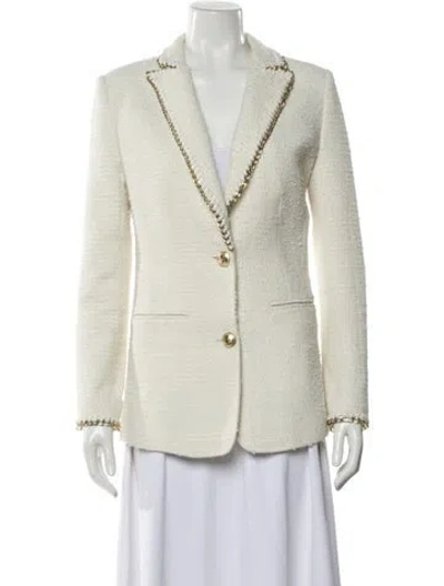 Pre-owned Retroféte Linen Blazer In White