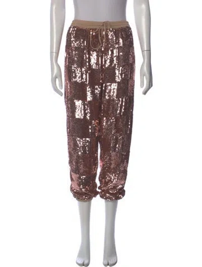 Pre-owned Retroféte Linen Skinny Leg Pants In Multi