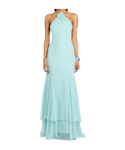 Retroféte Lirael Chiffon Dress In Blue