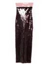 Retroféte Lirael Sequin Maxi Dress In Pink