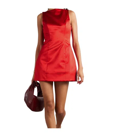 Retroféte Livie Mini Dress In Red