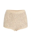 Retroféte Camden Embellished Turtleneck Sweater In Latte/silver