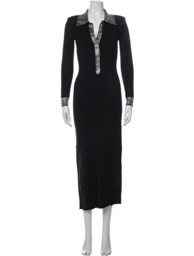 Pre-owned Retroféte Long Dress In Black