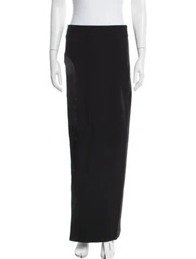 Pre-owned Retroféte Long Skirt In Black