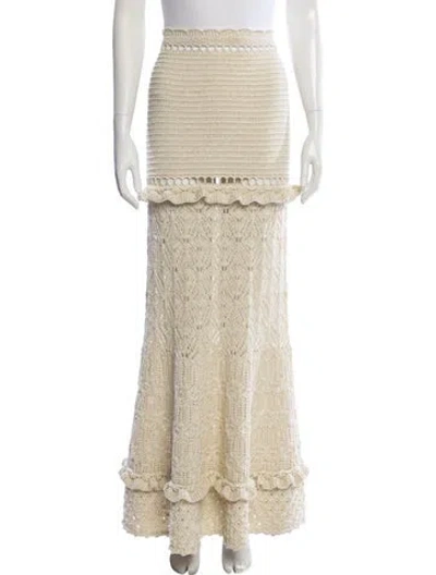 Pre-owned Retroféte Long Skirt In Neutral