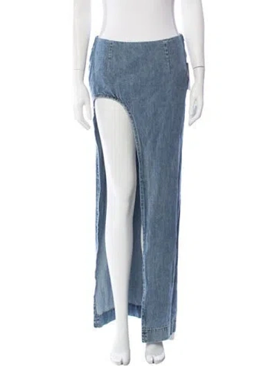 Pre-owned Retroféte Long Skirt W/ Tags In Blue