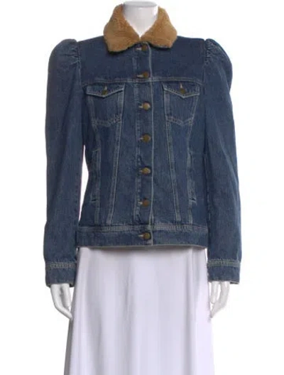 Pre-owned Retroféte Long Sleeve Top In Blue