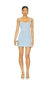 Retroféte Loulou Knit Dress Metallic Powder Blue