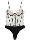 Retroféte Lovisa Corset Bodysuit In Weiss