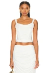 Retroféte Lowis Top In White