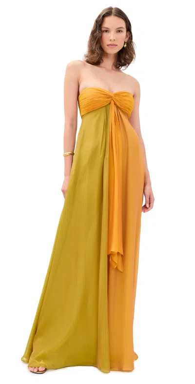 Retroféte Lunaria Chiffon Maxi Dress Iridescent Multi